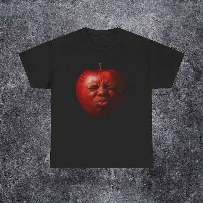 funny brainrot Funny birthday fruit party shirtSilly gift for him Silly ai apple meme shirt X260209