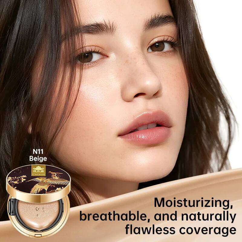 Catkin Phoenix Cushion Foundation Full Coverage, Sheer Satin Finish, Refill Included, Light Beige 26L0209