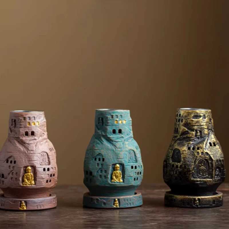 Ceramic Incense Burner Home Furnishings Bedroom Living Room Buddhist Temple Worship Decoration Dunhuang Cave Incense Burners C260209