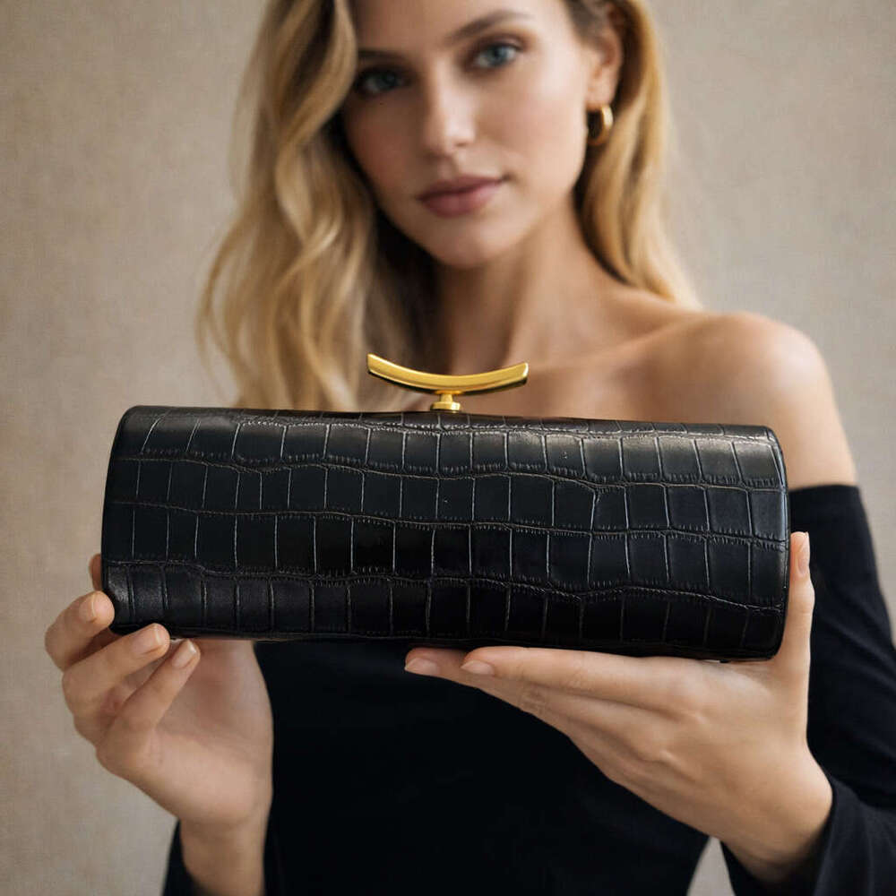Clutch Bag European And American Cross-Border New PU Crocodile Pattern Baguette Style Bag Single Shoulder Crossbody Fashion Evening Party Manufacturer