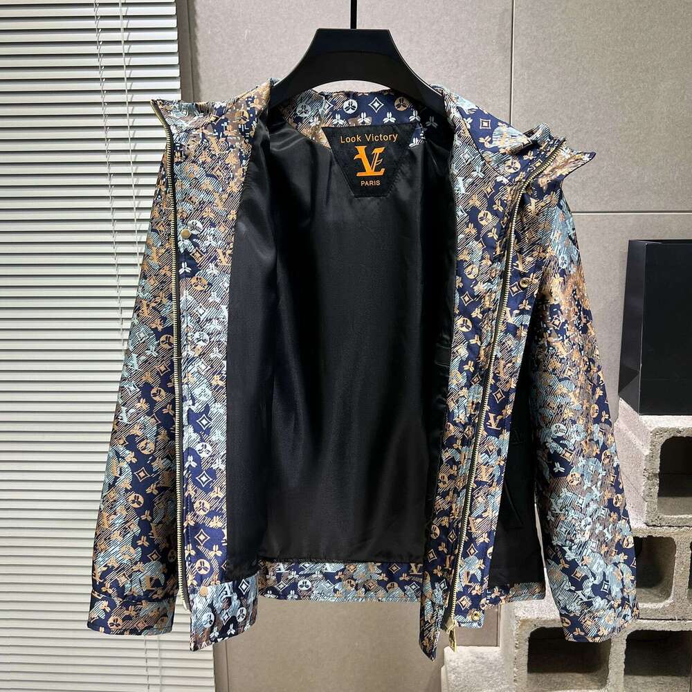 Spring And Autumn New Fashion Jacket Men's European Style Trendy Brand Camouflage Print Youth Slim Fit Hooded Coat For Men