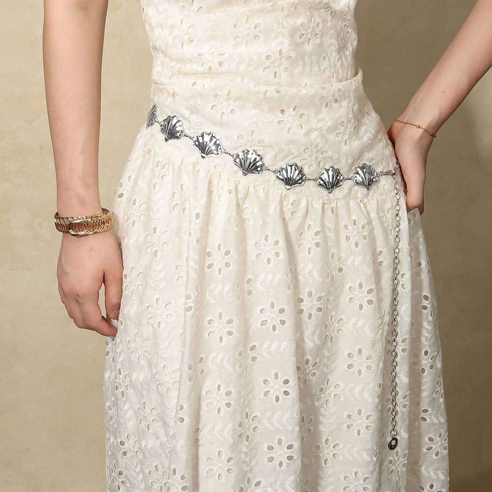 New style personalized chain shell high-end sense fashionable matching decoration for skirts and pants X260209