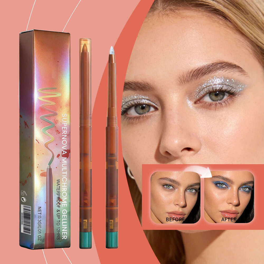 AMZ Color-Changing Pen#05 Eye Makeup Colorful Pearlescent Fine Shimmer Vibrant Color Smooth Eyeshadow Eyeliner Gel Pen