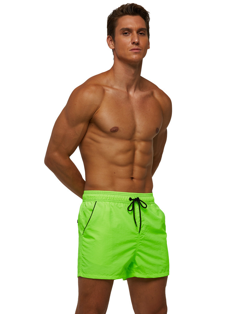 Men's Swimwear Men Quick Dry Swim Trunks Board Shorts With Pocket Breathable Athletic Swimwears Adjustable Waist For Beach JOME