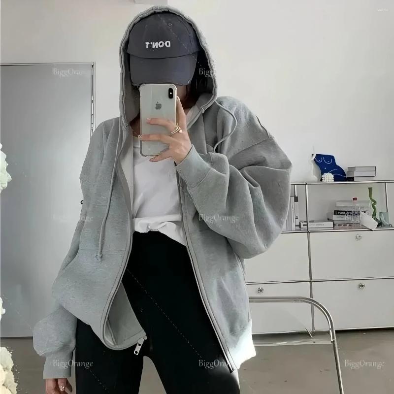 Women's Hoodies Big Clip Women Detachable Fun Sweatshirt Jacket Cardigan Goth Grunge Sweet Style Zip Up Hoodie