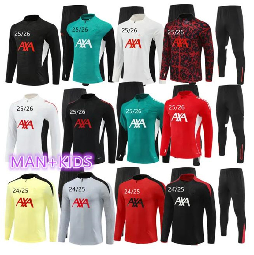 2025 2026 LiverpooI MAC ALLISTER tracksuit soccer training Darwin 25 26 football tracksuits LFC men kids kit SALAH FRIMPONG Konate Wirtz Kerkez DIOGO JOTA tuta