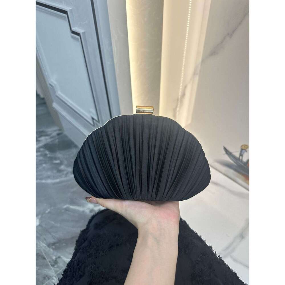 New High End European And American Style Socialite Handbag Dress Party Pleated Evening Bag Clutch
