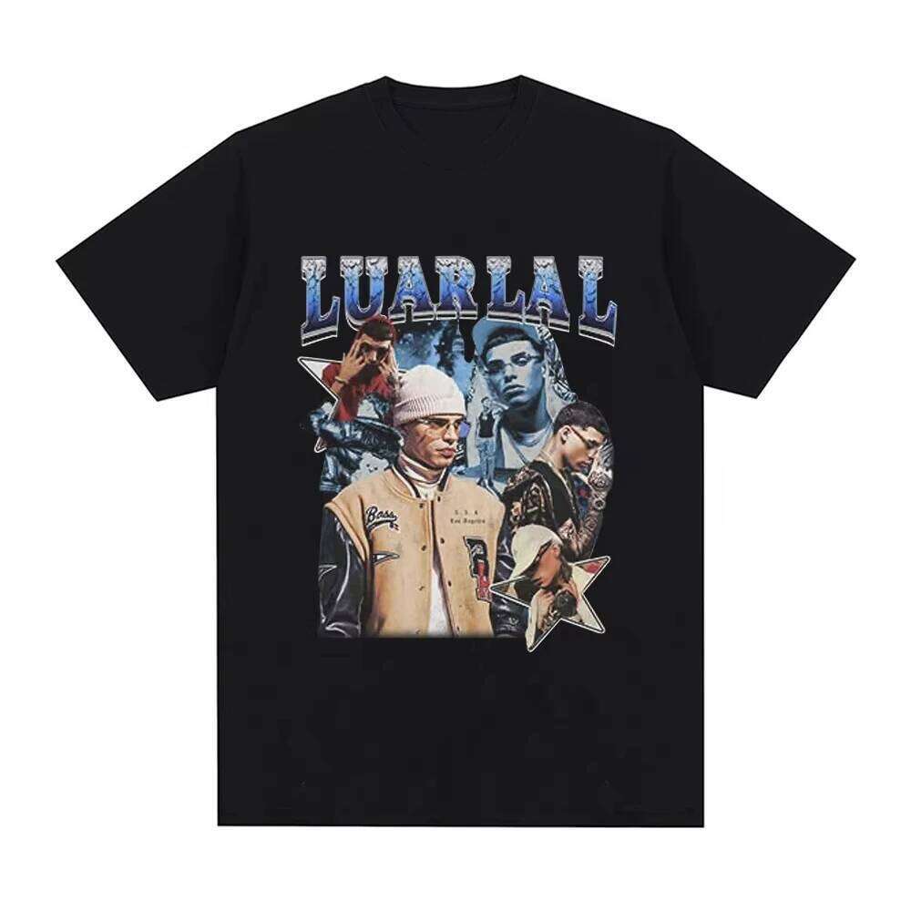 Rapper Luar La L L3TRA Graphic T Shirts Men's Fashion Vintage Short Sleeve T-shirts Cotton Casual Oversized T-shirt Streetwea X260209