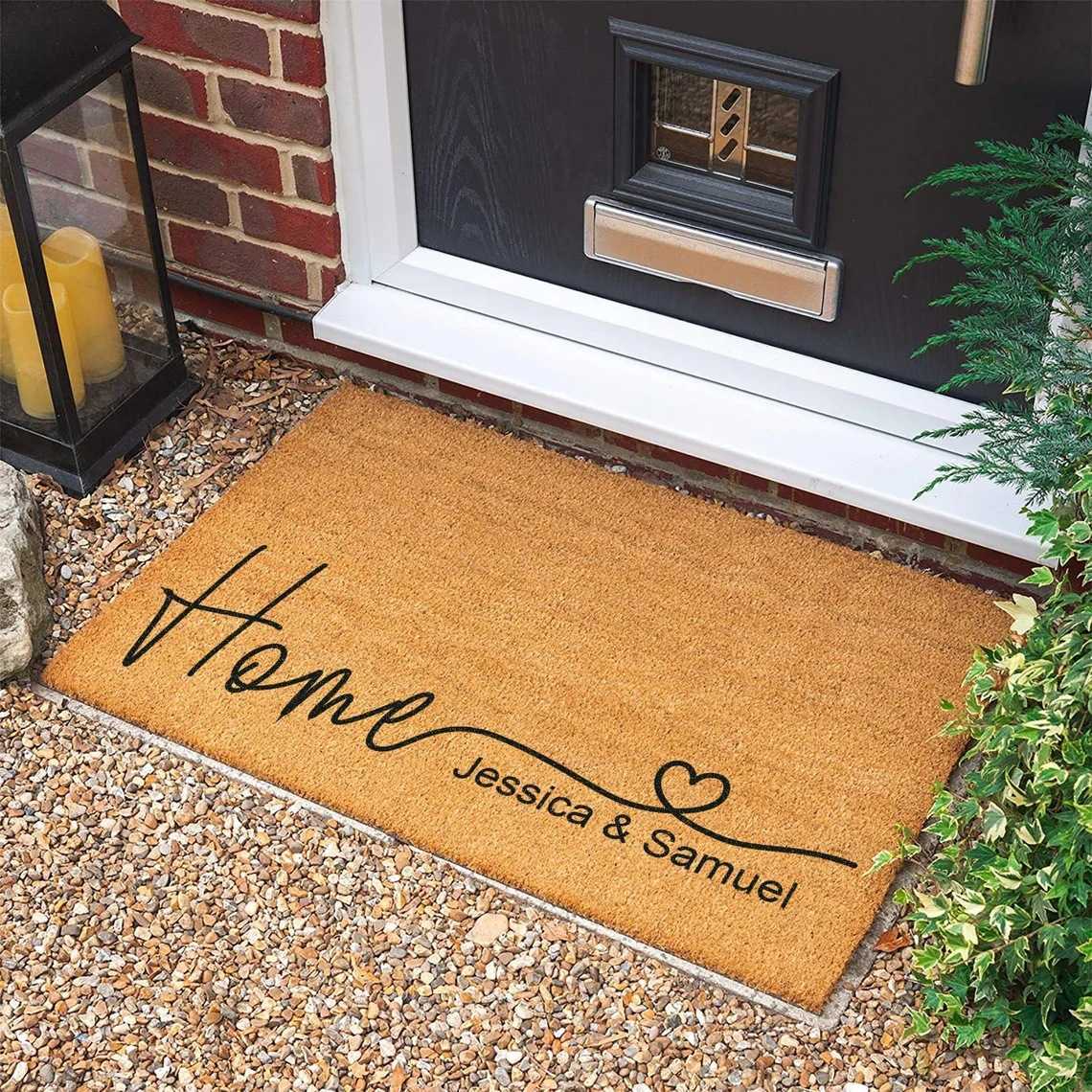 American-style crystal velvet entrance doormat for home use dirt-resistant wear-resistant non-slip hallway mat S260207