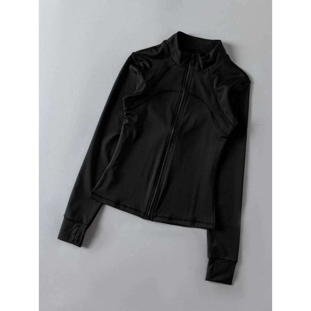 Quality Women's Sportswear Full Zip up Yoga Gym Fitness s With Thumb Hole 26Y0209