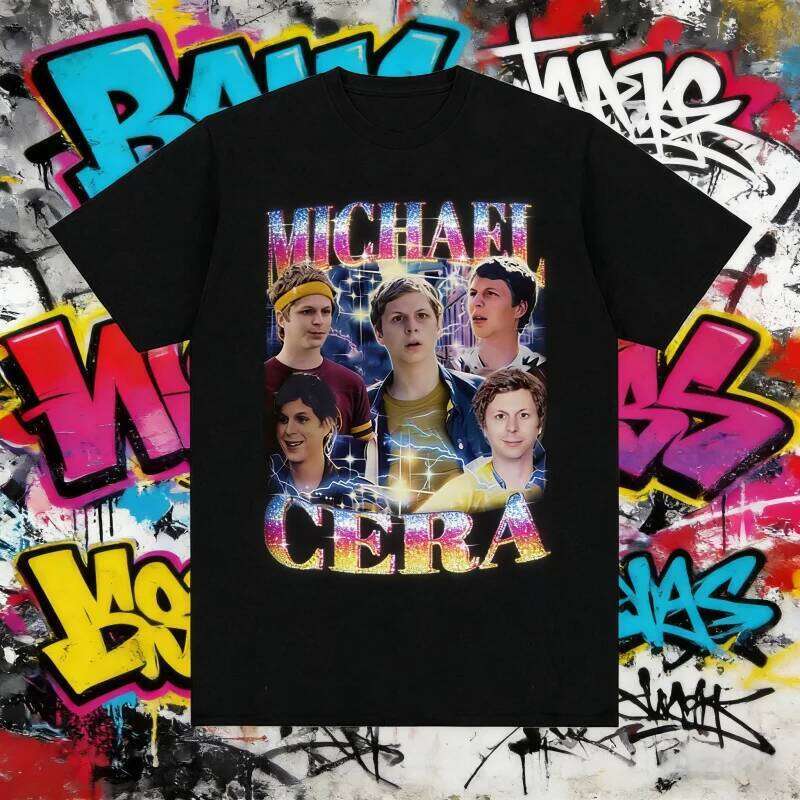2025 Summer Classic Michael Cera Graphic Men's Women Casual Fashion Retro Short Sleeve 100% Pure Cotton Printed T-shirt X260209