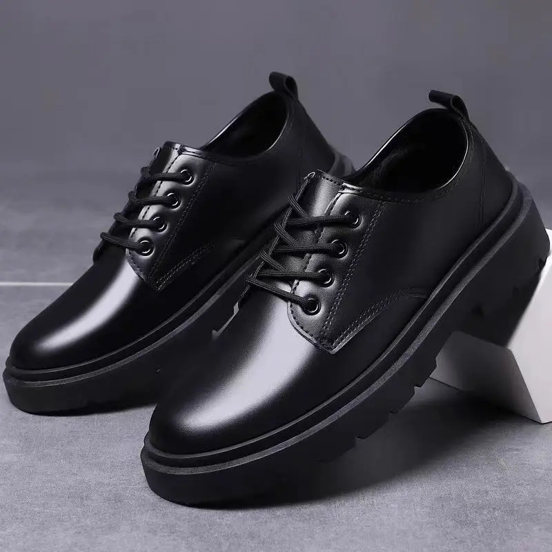 Autumn Formal Leather Shoes Men Business Spring Casual Fashion Sports Social Elegance Trendy Flat Zapatos 260126