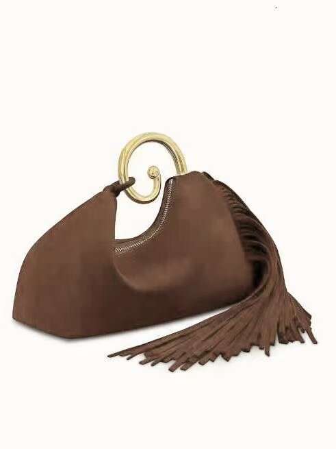 Hot-Selling Retro Suede Tassel Fashion Matte Texture Square Bag Women's Autumn Winter Evening Handbag
