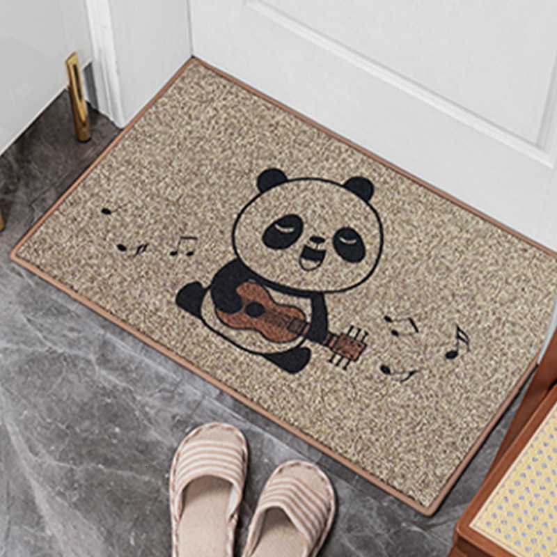 Cartoon cute non-slip strong water-absorbing entrance mat thickened entryway doormat outdoor bedroom quick-dry mat S260207