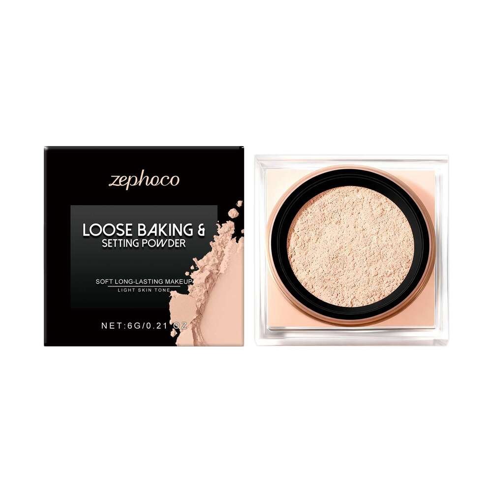 Zephoco Soft for Fair Skin, Lightweight, Smooth, Delicate, Clear, Color-Enhancing Makeup Setting Powder
