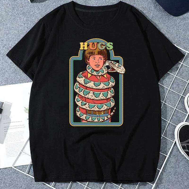 Classic Vintage 90s Tshirt Women Men Grim Evil Series Tops Nostalgia Scary Alien Supernatural Graphic Tee Popular Halloween Tees X260209