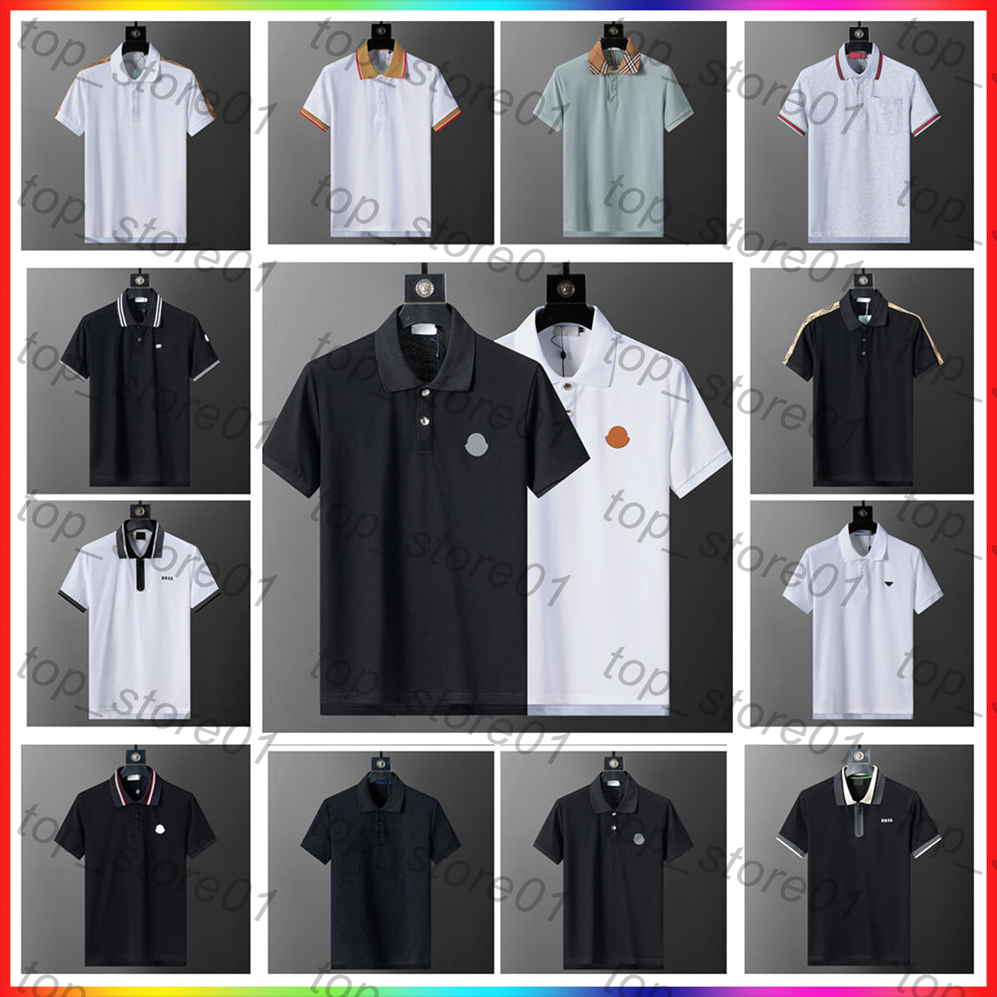 5A Designer Polo Mens Polo Shirt Fashion Men's T-shirt Luxury Polo Collar Breathable Top 2026 Summer Business Solid Color Slim Fit Shirt Casual lapel fashion polo shirt