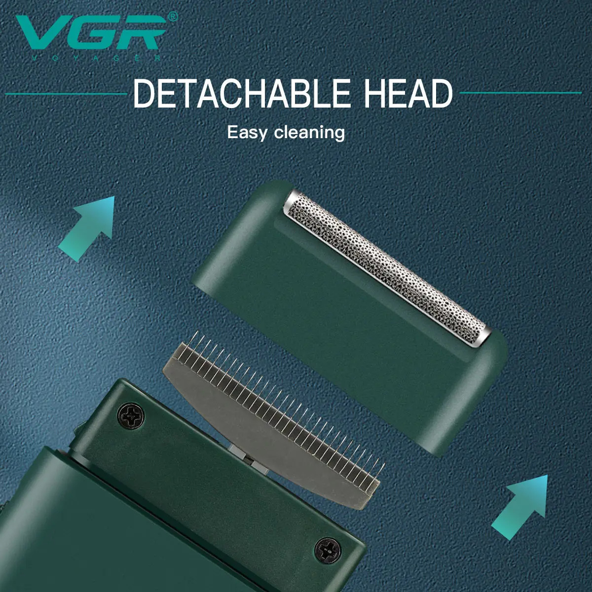 VGR V-390 mini single blade cordless beard trimmer razor rechargeable foil electric face body shaver for men Convenient razor 260126