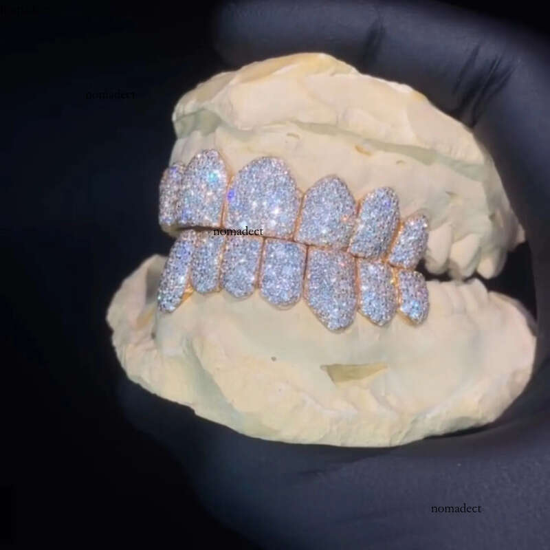 Hip Hop Custom Iced Out Moissanite Dia Grillz Teeth Sier Jewelry Best Price 89