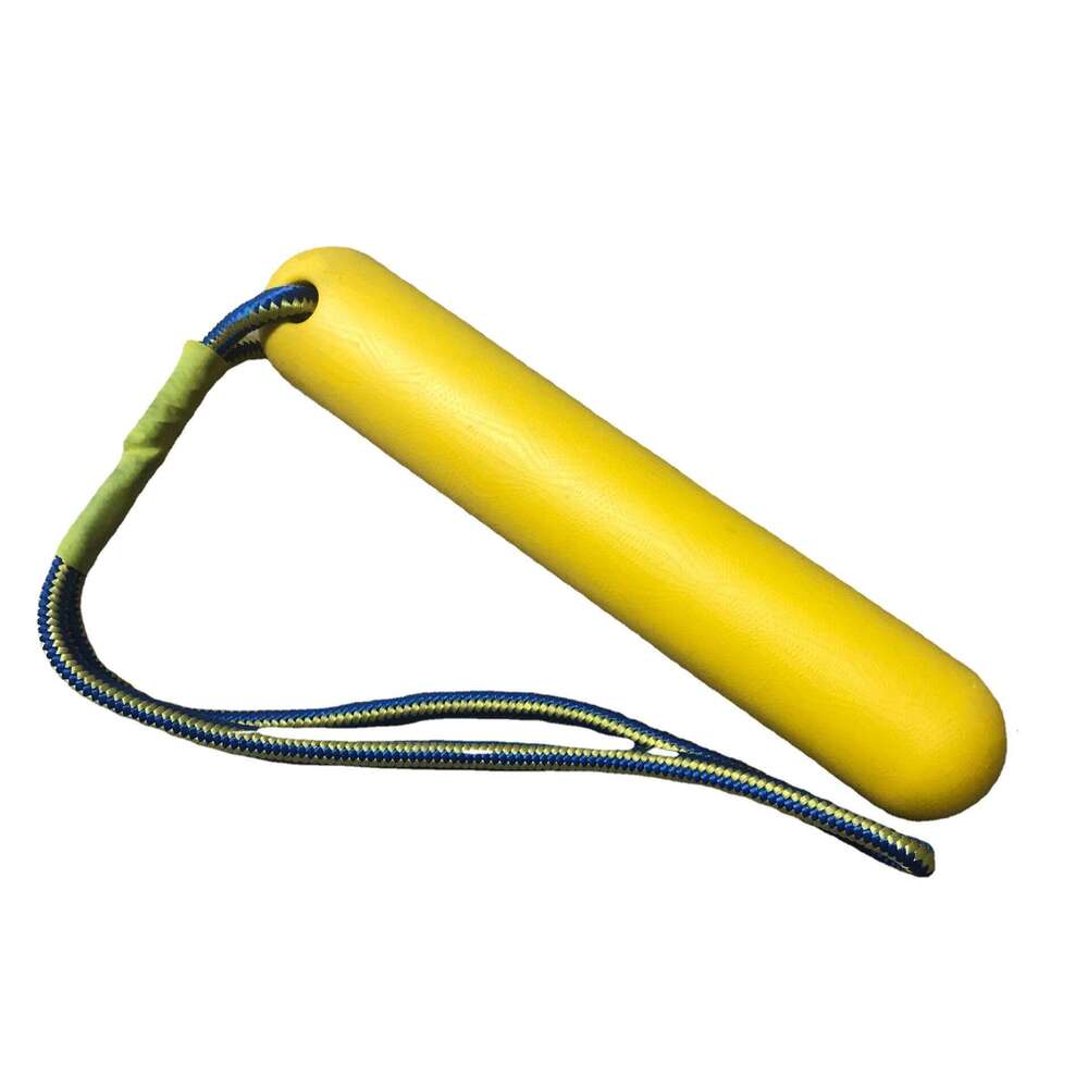 Durable Dog Rubber Stick Toy with Rope Chew-Resistant Pull & Tug Training Toy for All Breeds, Great for Fetch & Bonding