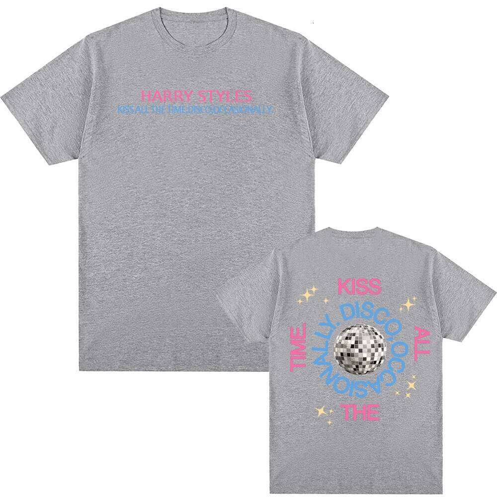 new Print Tee album Kiss All The Time High Quality TEE Summer Harajuku 100%cotton Casual Round Neck Tees X260209