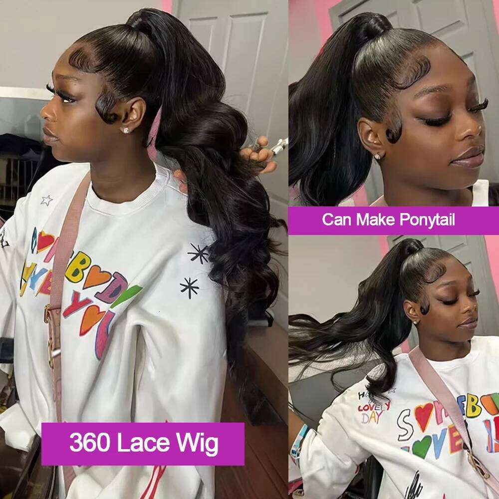 Body Wave Human Wigs 13X6 HD Frontal 13X4 360 Hd Lace Front Wig For Black Women Pre Plucked Brazilian Hair VMS
