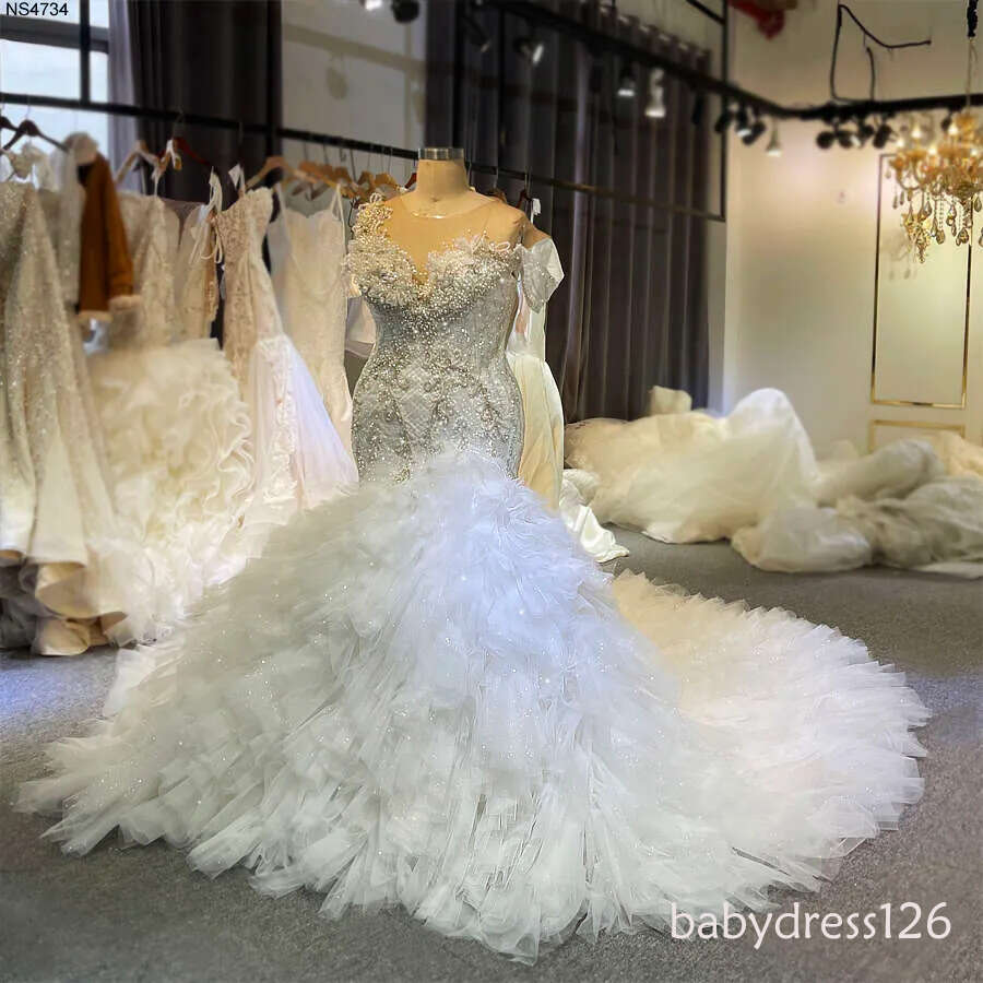 Amanda Novias African Mermaid Handwork Wedding Dress