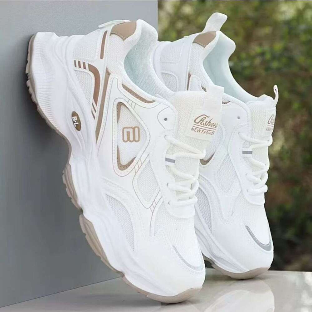 2025 Autumn New Men's Dad Casual Sports Trendy Versatile Thick Sole Non-Slip Wear-Resistant Mesh Shoes