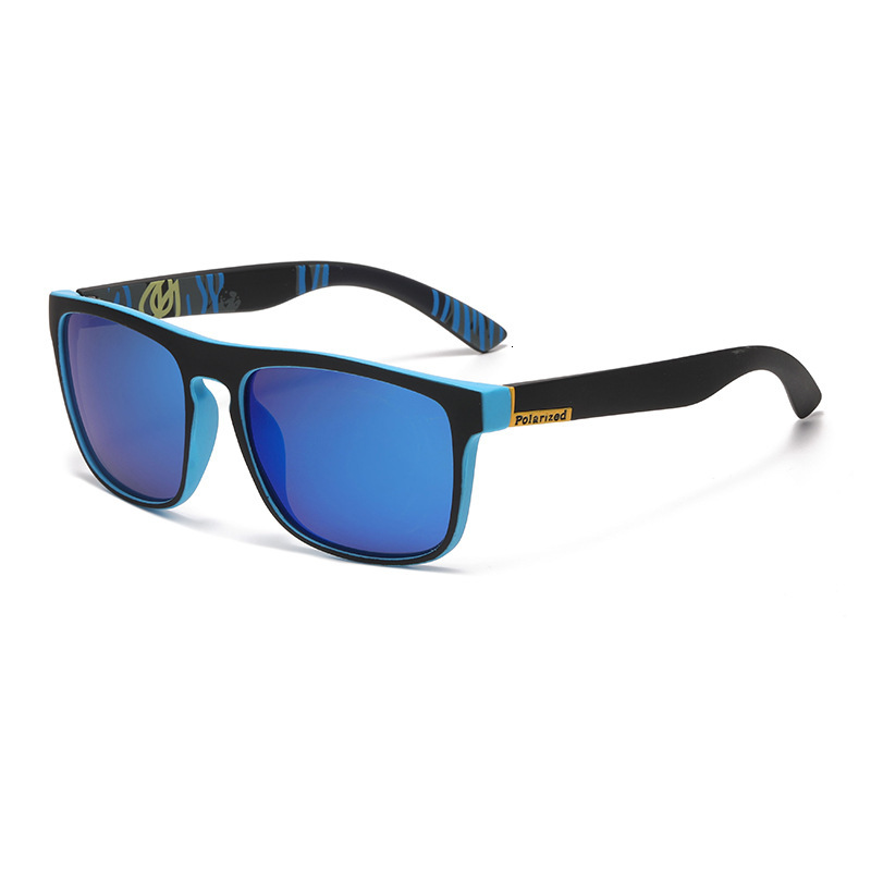 irregular Sunglasses New Men's Polarized Sunglasses Colorful Film Sports Elastic Paint PC Frame Glasses