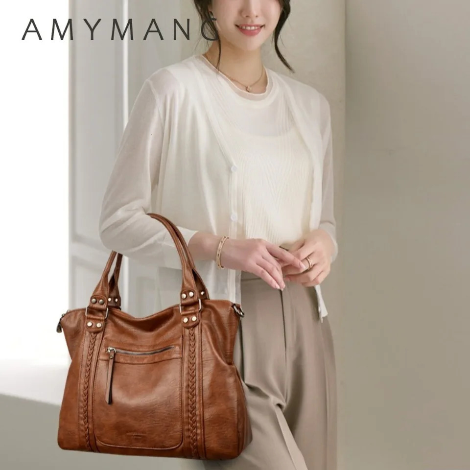 Genuine Soft Leather Shoulder Crossbody Bags for Women Handbag Casual Tote Messenger Bag 260208