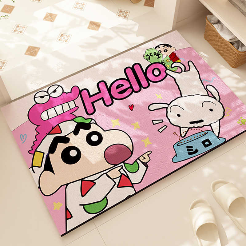 Crayon Shin-chan diatomite floor mat for bathroom entrance water-absorbent quick-drying non-slip mat for home bathroom floor S260207