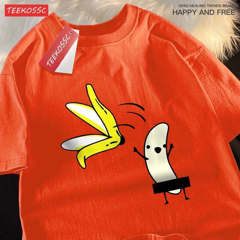 Remove Banana Peels Men Women T-Shirts Oversized Tshirt Cotton Summer Short Sleeve Street Loose Oversize Tee Clothes Couple X260209