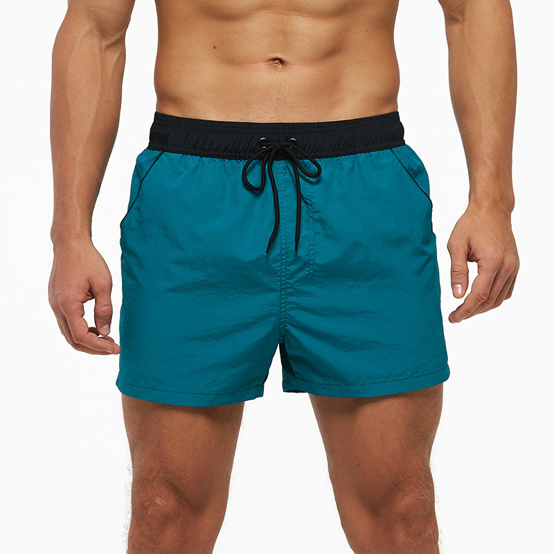 Men's Swimwear Men Quick Dry Swim Trunks Board Shorts With Pocket Breathable Athletic Swimwears Adjustable Waist For Beach JOME