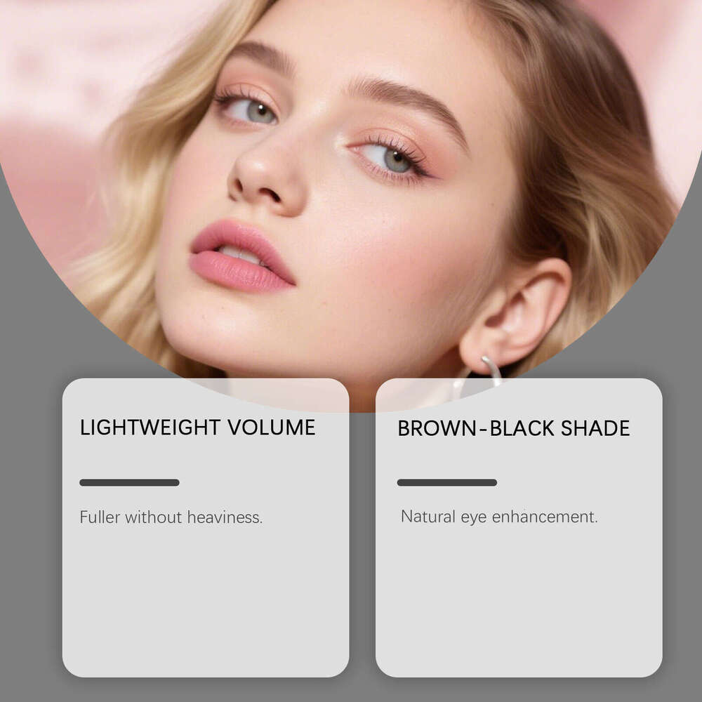 zephoco Brown Waterproof Beautiful Natural Curling Not Easy To Take Off Makeup Mascara