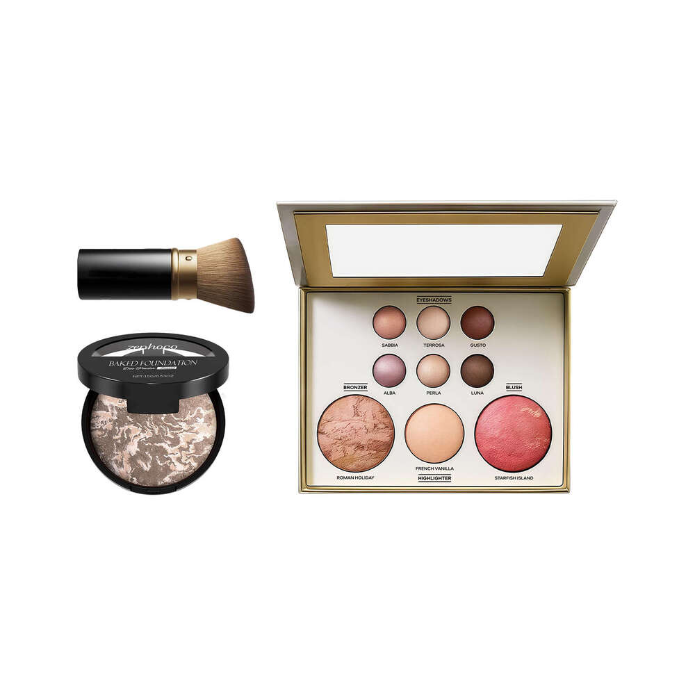 AMZ Palette Set 06# Multifunctional Tool Set, Box for Stage Light Nude Makeup, Portable Touch-Up Makeup
