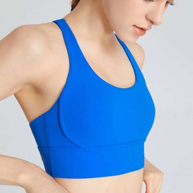 Women Sports Bra Gym Cross Yoga Crop Top Vest High Support Fitness Bralette Push Up Tight Soft Underwear With Chest Pad 26Y0209