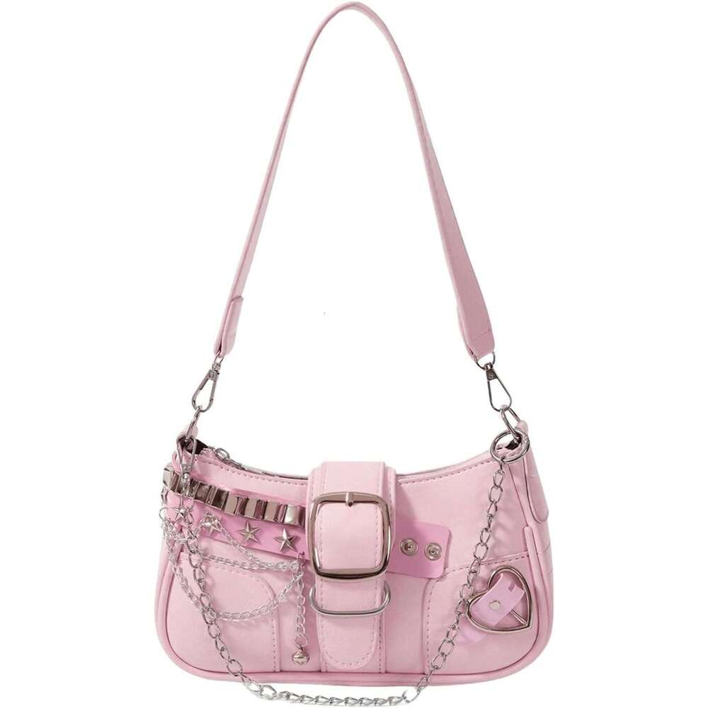 Women S Y K Star Embroidery Shoulder Bag Mini Chain Hobo Handbag Purses
