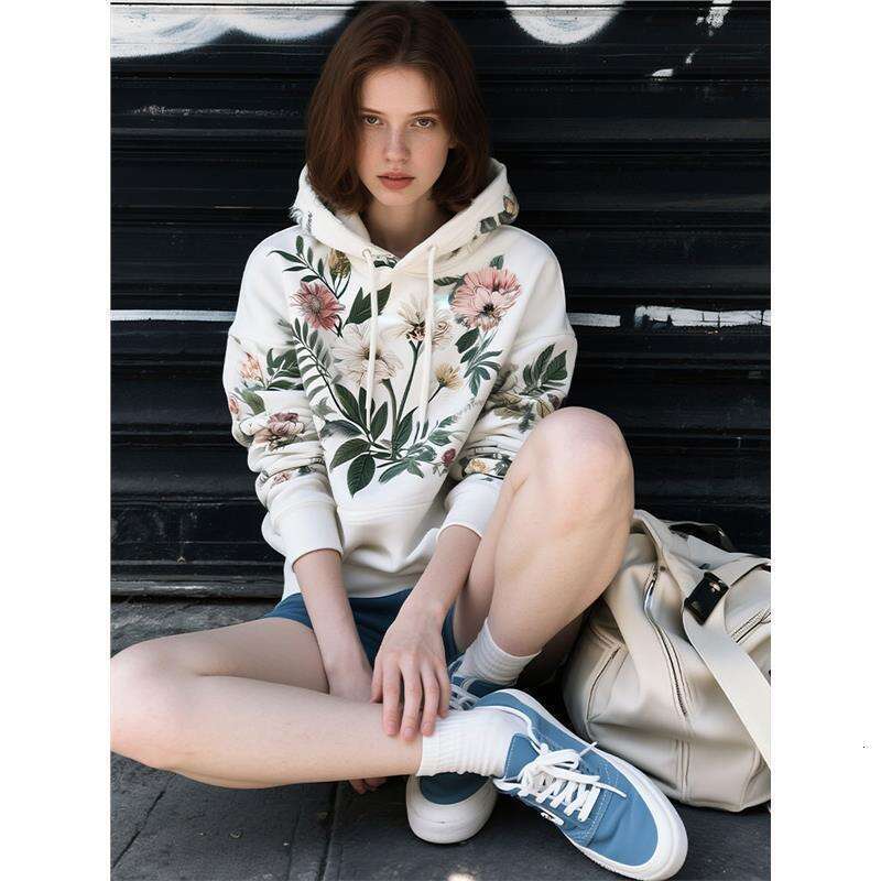 2026 Fall New Fashionable And Elegant Versatile Loose Hooded Top For Women, Casual Long-Sleeve Hoodie