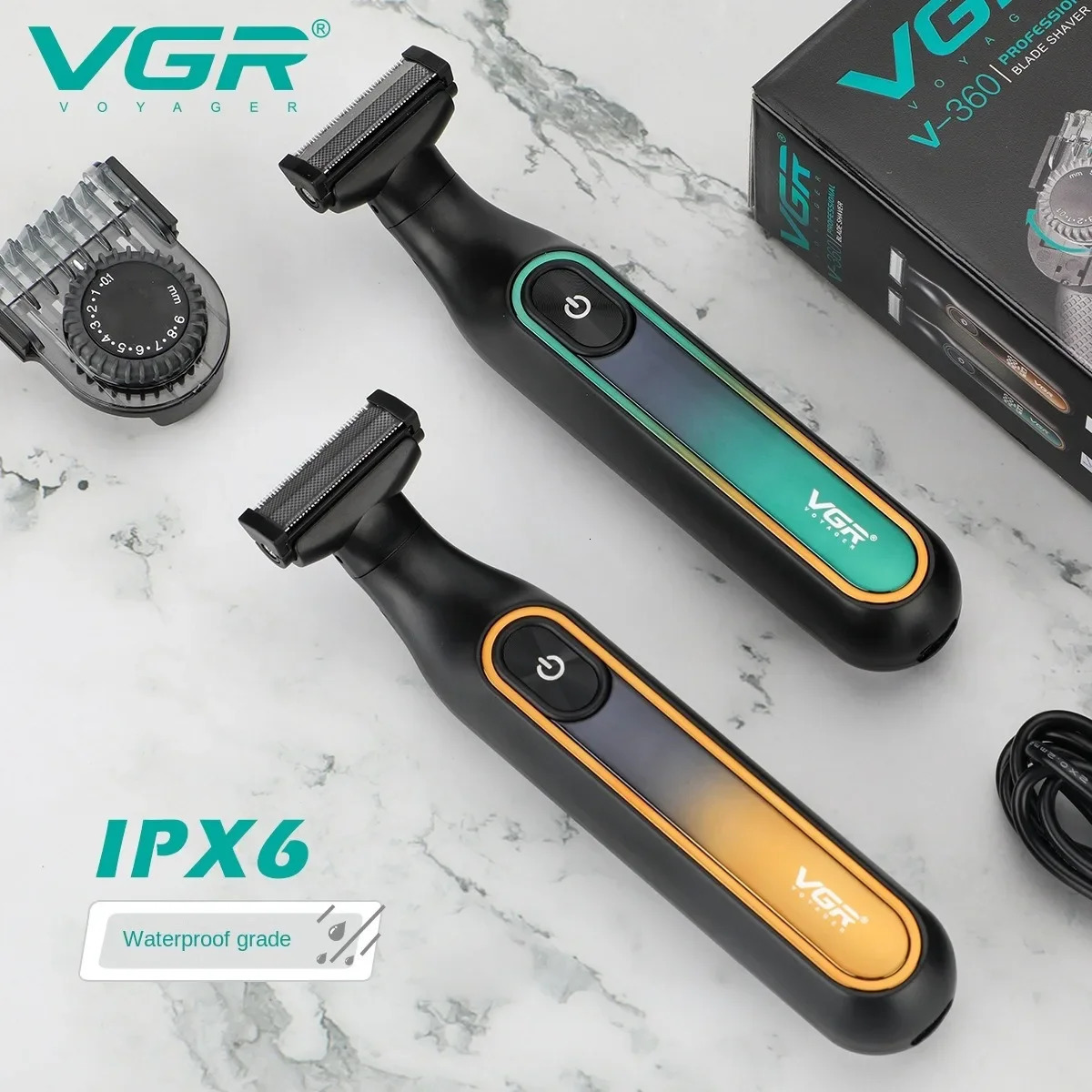 VGR Razor Professional Electric Shaver Portable Shaving Machine Waterproof Beard Trimmer Barber Shaving Machine for Men V-360 260126