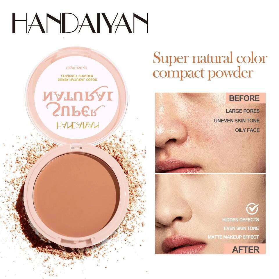 8 Color Matte Face Pressed 24 Hours Oil Control Natural Setting Powder Foundation Full Coverage Waterproof Lasting Makeup 26L0209