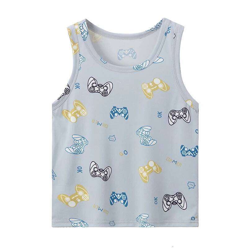 1/3/4 Pcs Children's Four Seasons Thin Solid Color Joker Vest Boy Loose Comfortable Bottoming Shirt girl Sweet And Lovely T 26Y0209