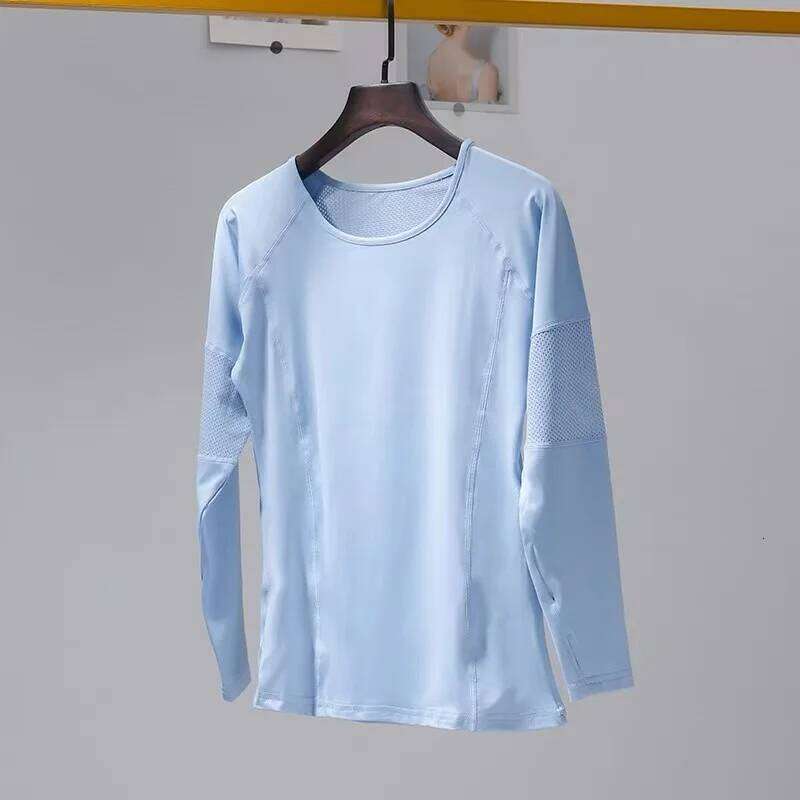 Women's Long-Sleeve Yoga Clothing, Breathable Quick-Dry Fitness Wear, Slimming Running Pilates Sports T-Shirt, Training Apparel 26Y0209