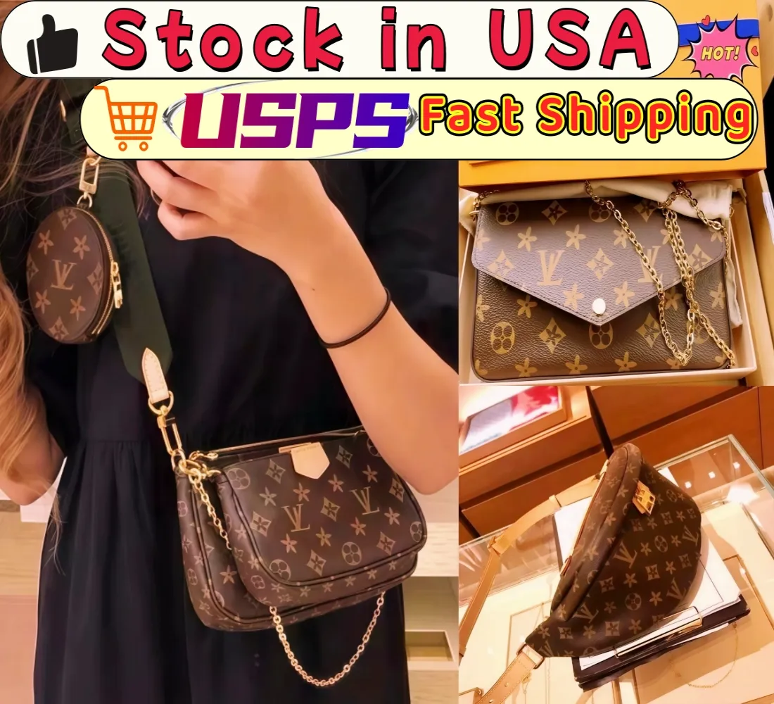 designer bag for women shoulder bag luxury pochettebag neverful bag tote bagmulti pochette accessoiresluxury bag hangbag brown fivein one women's crossbody bag