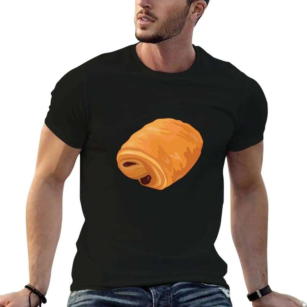 for high Au graphic T-Shirt quality French tees cotton Funny Chocolat man Pastry t Chocolate Pain shirts X260209