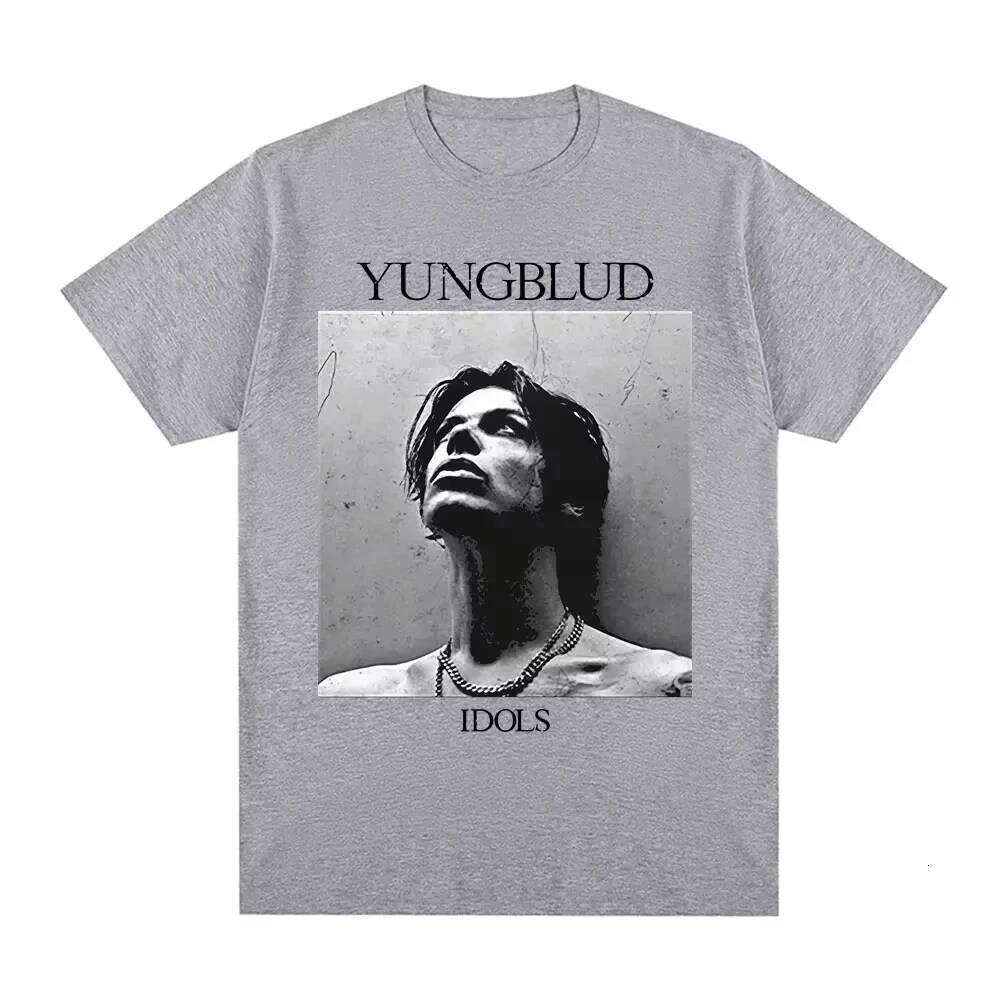 Yungblud Idios Black Square Photo Graphic Print T Shirt Men Women Clothing Short Sleeve T-shirts Casual T-shirt Tops X260209