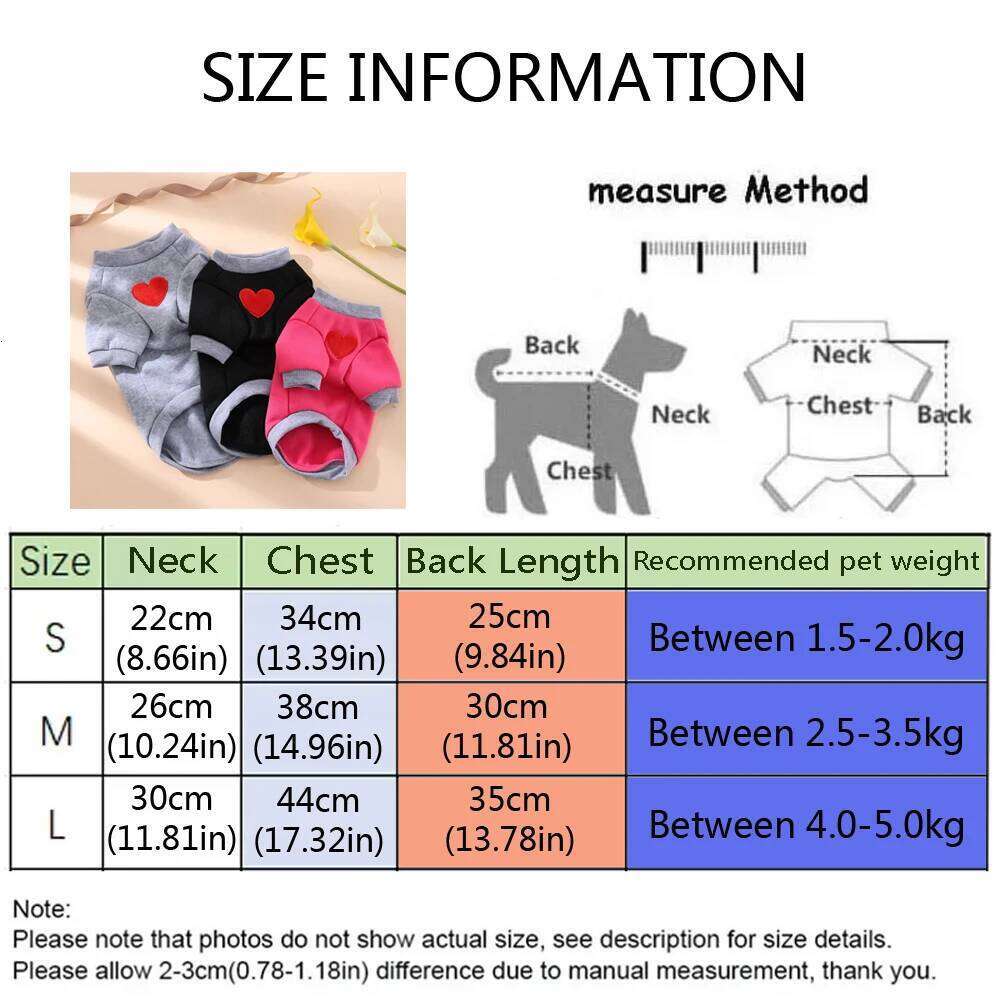Cat Sweater For Taddy Yorkshire Winter Warm Small Dog Hoodie Love Medium Thickened Cute Puppy Bipedal Clothes Accessories
