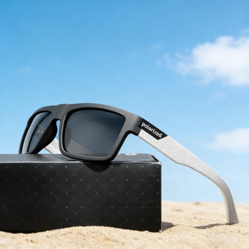 Polarized Square Sunglasses UV400 Black Fashion Shades for Men Women Ideal Driving Fishing Outdoor Sports 260206