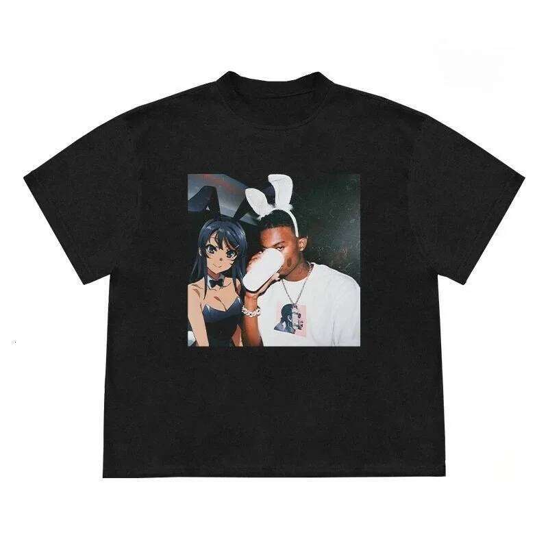 2025 Summer Tee Hip Hop Street & Sakurajima Mai II Dimensional Short Sleeve T-Shirt Anime Clothes Tops X260209