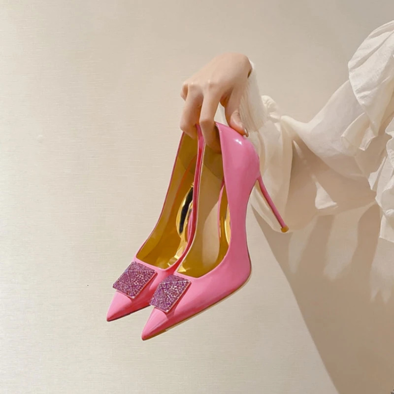 Womens High Heels 2025 Fashion Pointed Toe Pumps Elegant Woman Sexy Party Single Shoes 260208