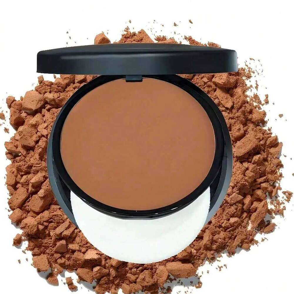 Dark Color 2-in-1 Setting Powder Palette Waterproof Full Coverage Contour Highlighter Women Makeup for All Skin Tones 26L0209